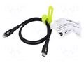 Cable; USB 2.0; Apple Lightning plug,USB C plug; 0.5m; black GOOBAY GOOBAY-74514