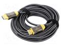 Cable; HDMI plug,both sides; PA; 10m; black; Core: Cu GEMBIRD CCBP-HDMI8K-AOC-10