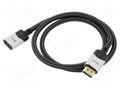 Cable; DisplayPort socket,DisplayPort plug; PVC; textile; 1m VCOM CG635F-1.0