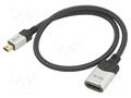 Cable; DisplayPort socket,mini DisplayPort plug; PVC; 0.3m VCOM CG685F-0.3