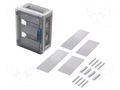 Enclosure: for modular components; IP66; light grey; ENYSTAR HENSEL HENSEL-FP-1218