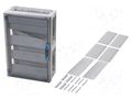 Enclosure: for modular components; IP66; light grey; ENYSTAR HENSEL HENSEL-FP-1418
