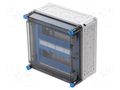 Enclosure: for modular components; IP65; light grey; Mi; IK08 HENSEL HENSEL-MI-1220