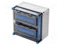 Enclosure: for modular components; IP65; light grey; Mi; IK08 HENSEL HENSEL-MI-1222
