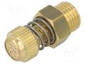 Sound suppression silencer; Thread: G 1/4" external; brass; 32mm PNEUMAT 7050-1/4