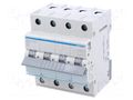 Circuit breaker; 230/400VAC; Inom: 25A; Poles: 4; Charact: B; 6kA HAGER MBN425E