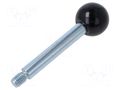 Gear lever handle; GN 310; Ext.thread: M10; A; 100mm ELESA+GANTER GN310-12-100-A-ZB