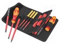 Kit: screwdrivers; insulated; 1kVAC; Kraftform Kompakt VDE; case WERA WERA.05006616001