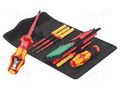 Kit: screwdrivers; insulated,slim; 1kVAC; Size: #1,#2,PH/S1,PH/S2 WERA WERA.05006641001