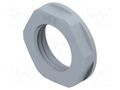 Nut; PG9; polyamide; 22mm; grey; Thread: PG; Entrelec TE Connectivity 1SNG607044R0000