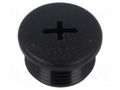 Stopper; PG11; IP68; polyamide; black; Entrelec; Thread: PG; 10mm TE Connectivity 1SNG620060R0000