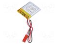 Re-battery: Li-Po; 3.7V; 400mAh; cables,JST SYP-02T-1 socket AKYGA BATTERY AKY-LP403035