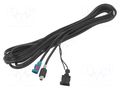 Cable; Fakra socket,HC97 plug; black; straight; 5.6m; 12VDC ACV 15-7581139