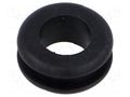 Grommet; Ømount.hole: 18mm; Øhole: 12mm; black; 0÷80°C; PVC ESSENTRA ESS-10284322