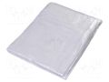 Tarpaulin; L: 5m; Width: 4m; polyetylene; transparent; 100g/m2; 20m2 PLAST PL.07-06-0405