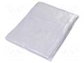 Tarpaulin; L: 6m; Width: 4m; polyetylene; transparent; 100g/m2; 24m2 PLAST PL.07-06-0406