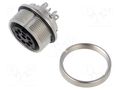 Connector: M16; socket; female; 5A; 60V; PIN: 8; IP67; soldering BINDER 09-0174-80-08