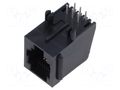Connector: RJ12; socket; PIN: 6; 6p6c; on PCBs,PCB snap; THT ADAM TECH MTJ-661X1