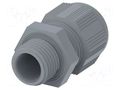Cable gland; without nut,with long thread; M16; 1.5; IP68; grey TE Connectivity 1SNG601047R0000