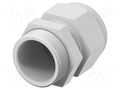 Cable gland; without nut; M32; 1.5; IP68; polyamide; light grey TE Connectivity 1SNG601109R0000
