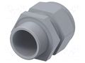 Cable gland; without nut,with long thread; M40; 1.5; IP68; grey TE Connectivity 1SNG601134R0000
