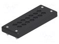 Multigate grommet; black; Holes no: 14; -40÷80°C; 5÷11mm; IP65 TE Connectivity 1SNG603006R0000