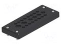 Multigate grommet; black; Holes no: 22; -40÷80°C; IP65; Entrelec TE Connectivity 1SNG603008R0000