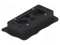Multigate grommet; black; Holes no: 4; -40÷80°C; IP66; Entrelec TE Connectivity 1SNG604002R0000