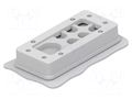 Multigate grommet; light grey; Holes no: 10; -40÷80°C; IP66 TE Connectivity 1SNG604005R0000