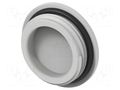 Stopper; M25; 1.5; IP68; polyamide; light grey; Entrelec; 6mm TE Connectivity 1SNG620019R0000