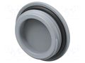 Stopper; M25; 1.5; IP68; polyamide; grey; Entrelec; Thread: metric TE Connectivity 1SNG620020R0000