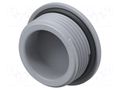 Stopper; M25; 1.5; IP68; polyamide; grey; Entrelec; Thread: metric TE Connectivity 1SNG620023R0000