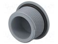 Stopper; M25; 1.5; IP68; polyamide; grey; Entrelec; Thread: metric TE Connectivity 1SNG620026R0000