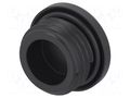 Stopper; PG7; IP68; polyamide; black; Entrelec; Thread: PG; 6mm TE Connectivity 1SNG620045R0000