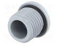 Stopper; PG7; IP68; polyamide; grey; Entrelec; Thread: PG; 10mm TE Connectivity 1SNG620047R0000