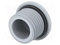 Stopper; PG9; IP68; polyamide; grey; Entrelec; Thread: PG; 10mm TE Connectivity 1SNG620053R0000