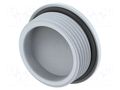 Stopper; PG21; IP68; polyamide; grey; Entrelec; Thread: PG; 10mm TE Connectivity 1SNG620077R0000