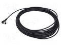 Cable: for sensors/automation; M12; PIN: 4; angled; 10m; plug; 4A BINDER 773434000050004-10