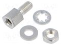 Set of screws for D-Sub; M3; brass; Spanner: 5mm; Thread len: 5mm AMPHENOL COMMUNICATIONS SOLUTIONS 863001017TLF