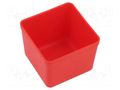 Container: cuvette; red; 55x55mm; 7pcs; KBS55; UNITE BOX KISTENBERG KBS55-3020