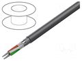 Wire; EcoCable Mini; 8x22AWG; MPPE; dark grey; 300V; halogen free ALPHA WIRE 78338-SL001