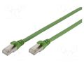 Patch cord; RJ45 plug,both sides; S/FTP; 6a; stranded; Cu; PUR DIGITUS DK-1644-A-PUR-100
