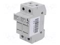 Fuse holder; 10x38mm; for DIN rail mounting; 20A; Poles: 2; 1kVDC QOLTEC 52583