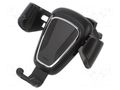 Car holder; black; air vent; snapped-in; 63÷88mm BASEUS SUYL-01