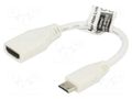 Accessories: connection cable; white; 100mm RASPBERRY PI SC0864