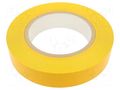 Tape: marking; yellow; L: 50m; W: 50mm; self-adhesive; PVC FATH FA-0203T05015