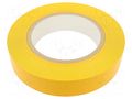 Tape: marking; yellow; L: 50m; W: 50mm; self-adhesive; PVC FATH FA-0203T05015