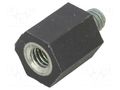 Insulating sleeve; Int.thread: M6; L: 15mm; UL94V-0; polyester BM GROUP BMQSCP015M6