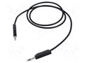 Test lead; 60VDC; 30VAC; 32A; Len: 1m; black; Cond.cross sec: 2.5mm2 HIRSCHMANN T&M MLN100/2.5SW