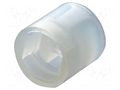 Spacer sleeve; LED; Øout: 4mm; ØLED: 3mm; L: 4mm; natural; UL94V-2 FIX&FASTEN FIX-LEDS-4